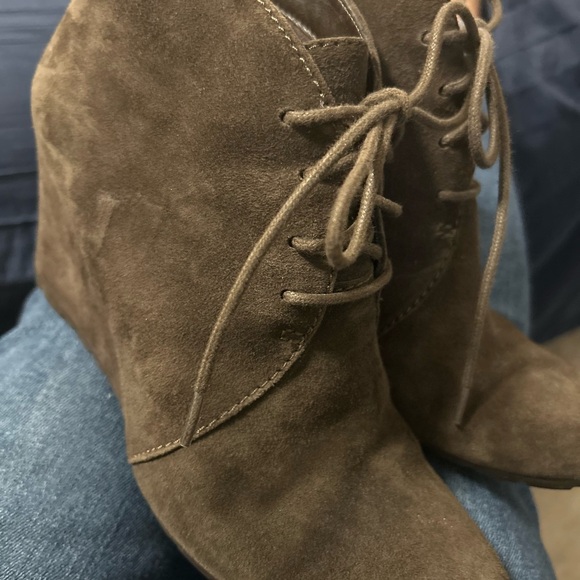 Women’s Suede Wedge Ankle Boots - Picture 5 of 5